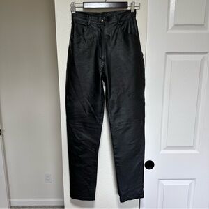 Newport News best of Europe all leather black pants